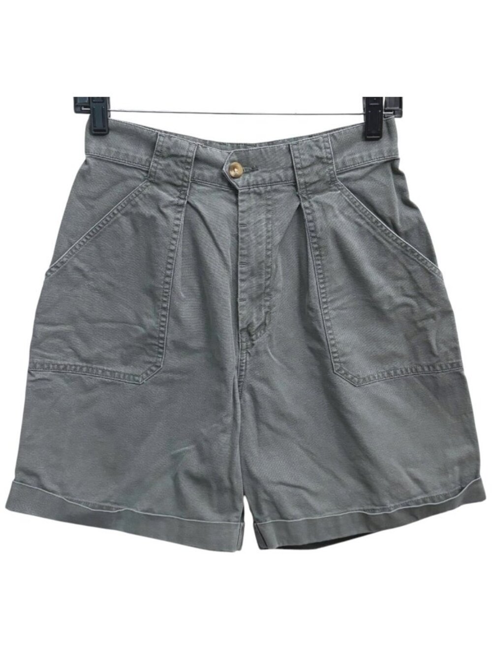 Vintage Y2K Eddie Bauer Flat Front Mom Shorts 6 High Waist Gorpcore Utility Cuff